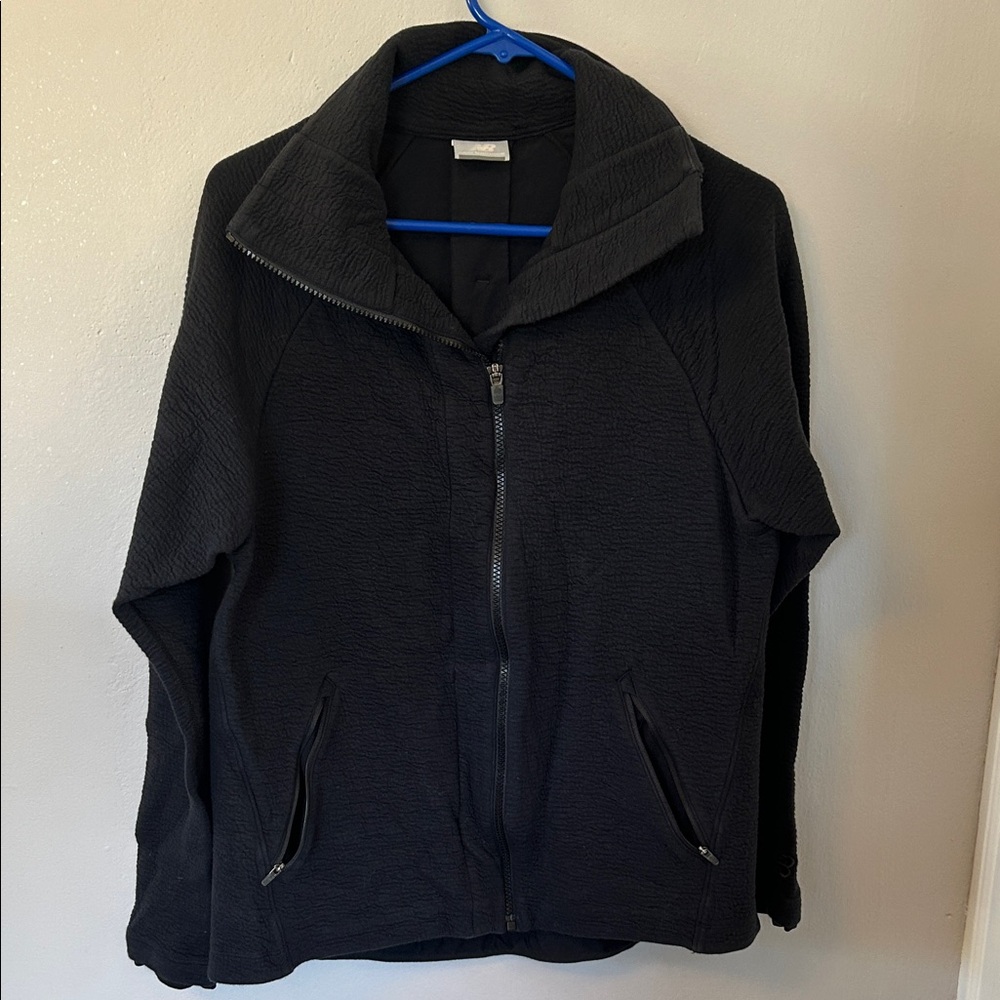 New Balance Black Textured Jacket